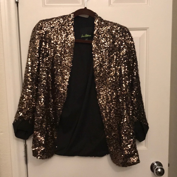 anthropologie sequin jacket
